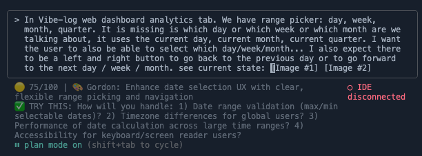 DevArk Dashboard Analytics showing productivity insights and coding session metrics
